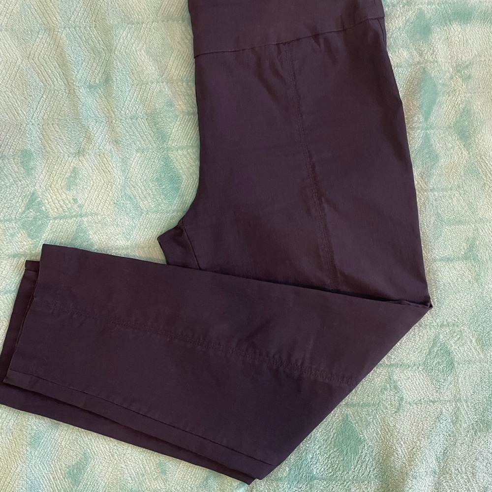 Navy Valerie Stevens ankle pants, slim fit